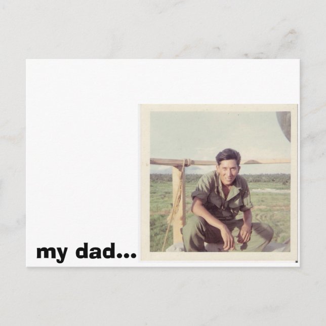 Papa%2004, mein Vater.. Postkarte (Vorderseite)