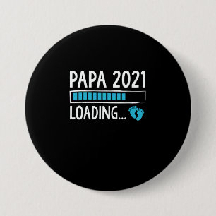 Papa 2021 Ankündigung der Schwangerschaft Button