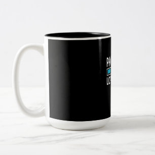 Papa 2021 Ankündigung der Schwangerschaft Zweifarbige Tasse