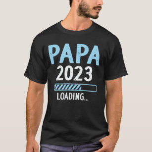 Papa 2023 Ankündigung von Schwangerschaft und neue T-Shirt