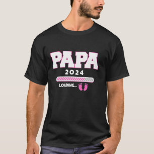 Papa 2024 Ladung Schwangerschaft Beby Duwer Family T-Shirt