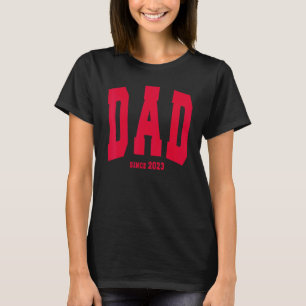 Papa 23 Daddy Vater Seit 2023 Ehemann Vatertag T-Shirt