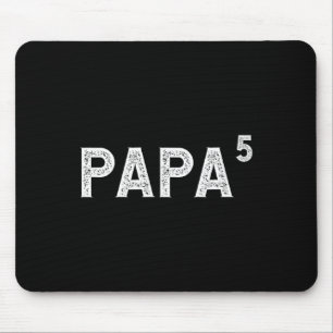 Papa 5 für Opa mit 5 Großkindern Mousepad