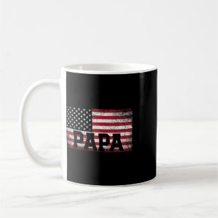 Papa American Flag Vatertag 4. Juli Geschenk G Kaffeetasse