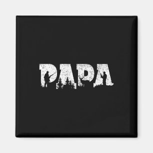 Papa auf der Jagd Männer zum Vatertag Vintage Magnet
