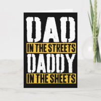 Papa auf der Straße Daddy auf dem Blatt Vater&#; s