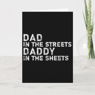 Papa auf der Straße Daddy auf dem Blatt Vatertag Karte