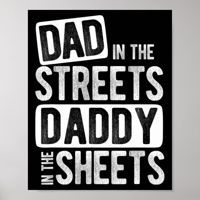 Papa auf der Straße, Daddy im Bett, bester Vater ü Poster (Vorne)