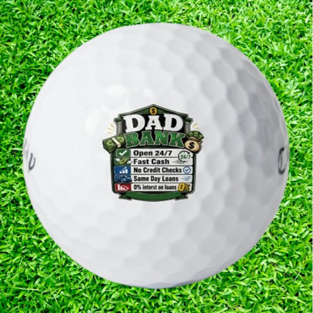  Papa Bank Lustig  Golfball (Upgrade your game with outrageously funny croc balls)