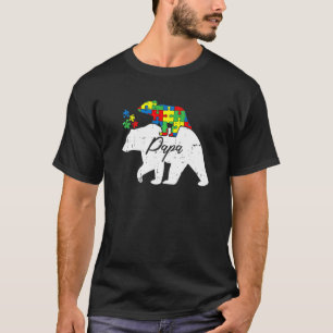 Papa Bär Autismus-Bewusstsein Süßes Puzzleteil Vat T-Shirt