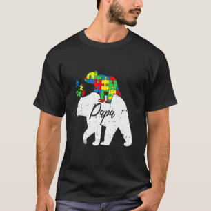 Papa Bär Autismus-Bewusstsein Süßes Puzzleteil Vat T-Shirt
