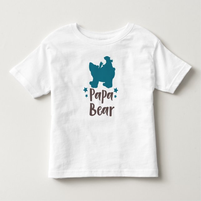 Papa-Bär, Bärenkuppe, Niedlicher Bär, kleiner Bär, Kleinkind T-shirt (Vorderseite)