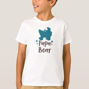 Papa-Bär, Bärenkuppe, Niedlicher Bär, kleiner Bär, T-Shirt