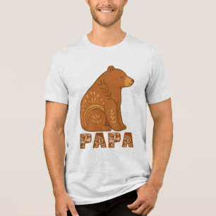 Papa Bär Classic Boho T-Shirt Tri-Blend Shirt