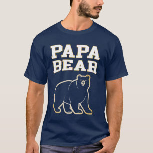Papa Bär Cool Lustig Vater Passende Familie Väter T-Shirt
