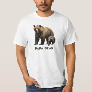 *~* PAPA BÄR Cub Vater-Tag Geschenk AP86 T-Shirt