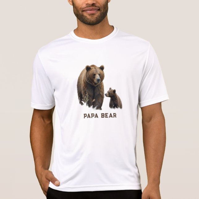 *~* PAPA BAR Cub Vatertag Geschenk AP86 T-Shirt (Vorderseite)