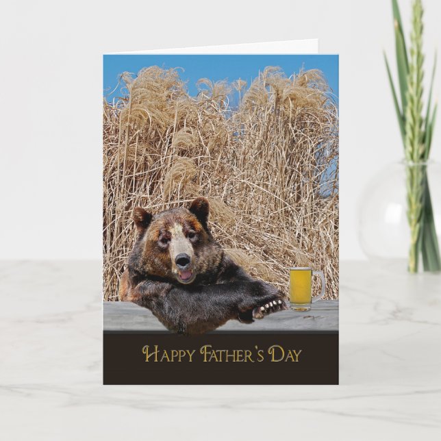 Papa-Bär des Vaters Karte (Vorderseite)