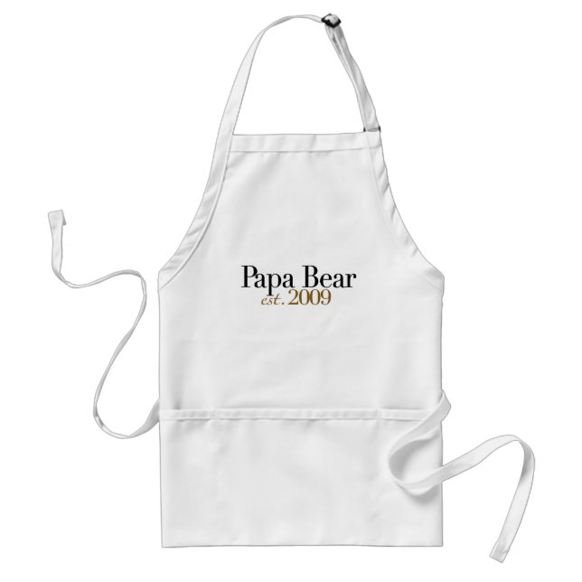 Papa-Bär Est 2009 Schürze (Vorne)