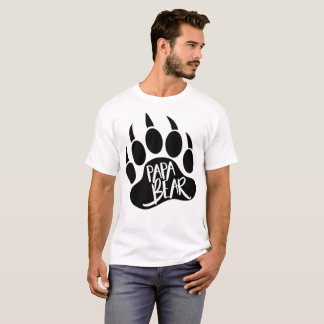 Papa-Bär - Grizzlybär-Tatzen-Druck T-Shirt