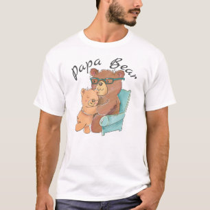 Papa-Bär mit Babybär lieben T-Shirt
