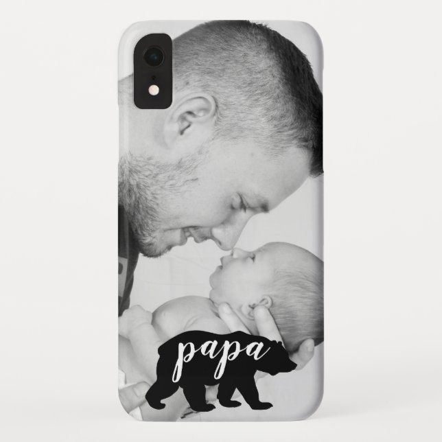 Papa-Bär Pater und Foto Case-Mate iPhone Hülle (Rückseite)