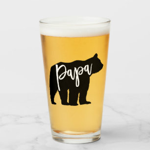 Papa-Bär personalisiert Glas