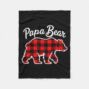 Papa Bär Pyjama Roter Büffel Weihnachten Lustige F Fleecedecke