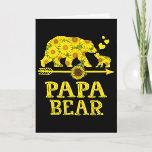 Papa Bär Sonnenblume Vatertag Dad Und Opa Karte