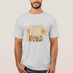 Papa Bär Typografie T-Shirt