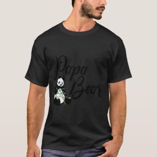 Papa Bär Veganer Panda Familie T-Shirt