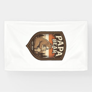 Papa Bär Vintage Gravur Bär Shirt Design_1 Banner