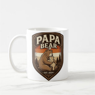 Papa Bär Vintage Gravur Bär Shirt Design_1 Kaffeetasse