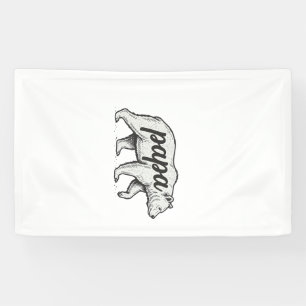 Papa Bär Vintage Gravur Vektor Design_1 Banner