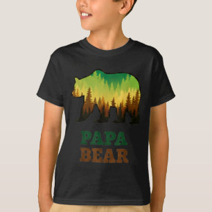 Papa Bär vintage retro Spaß  T-Shirt