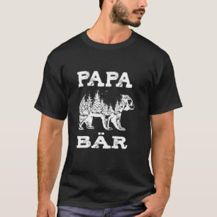 Papa Bär Wald Design T-Shirt