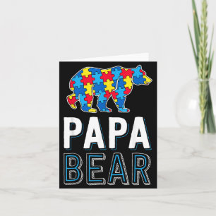 Papa Bär Welt Au Bewusstseinstag Familie Karte