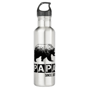 Papa-Bärenjahr Edelstahlflasche