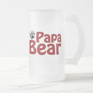 Papa-Bärentatze Mattglas Bierglas