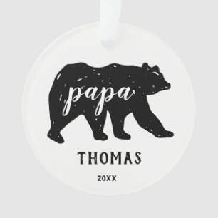 Papa-Bärn-Familien-moderne Weihnachtsverzierungen Ornament
