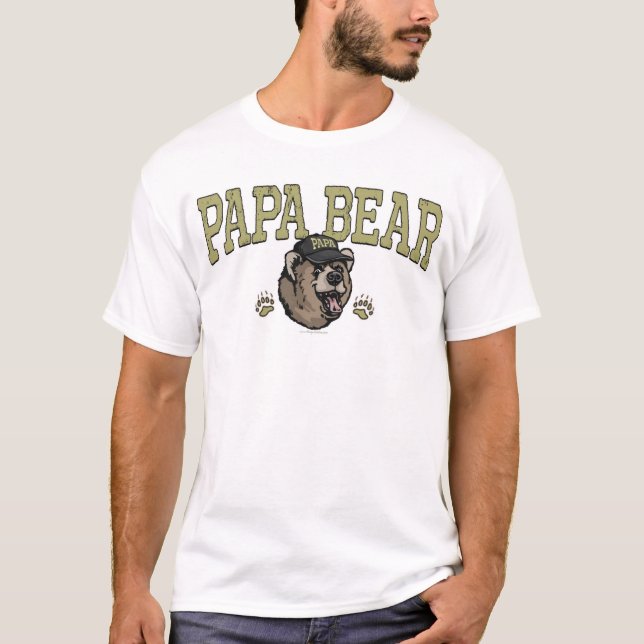 Papa-Bärn-Geschenke für Vater T-Shirt (Vorderseite)