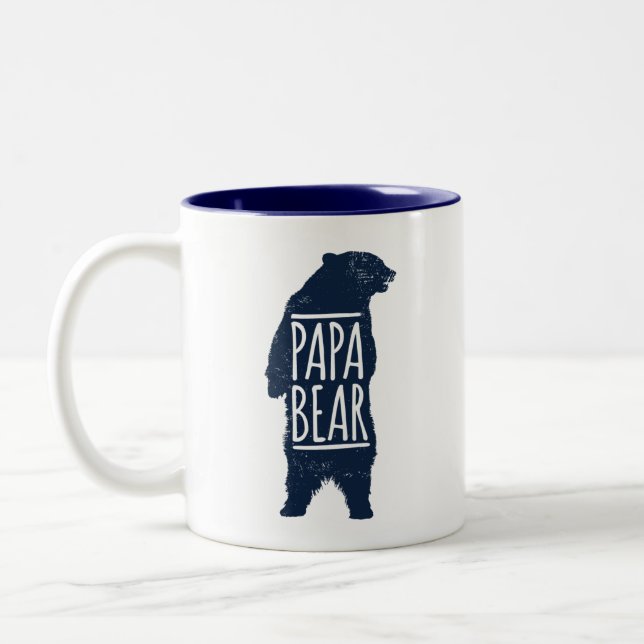 Papa-Bärn-Kaffee-Tasse Zweifarbige Tasse (Links)