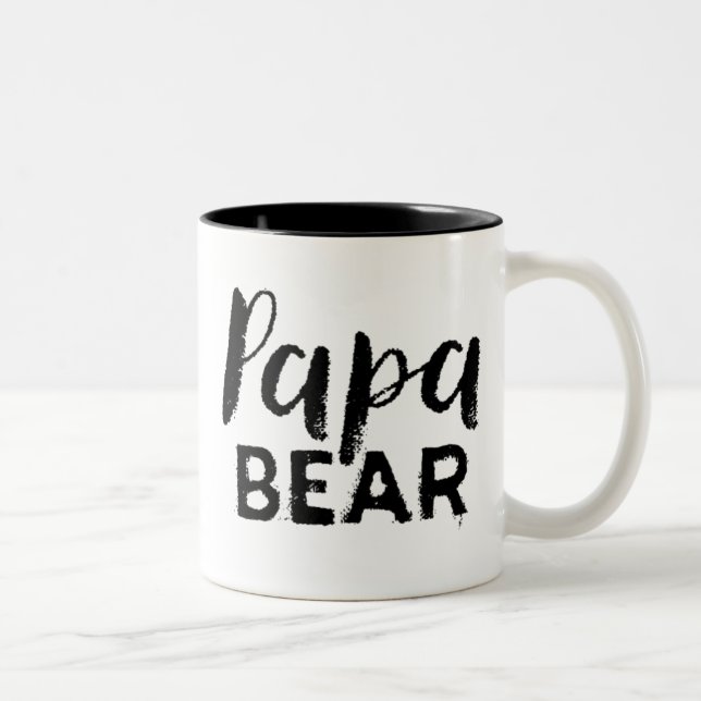 Papa-Bärn-Kaffee-Tasse Zweifarbige Tasse (Rechts)