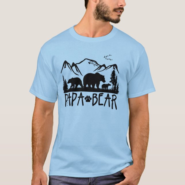 Papa-Bärn-Natur-T-Shirt T-Shirt (Vorderseite)