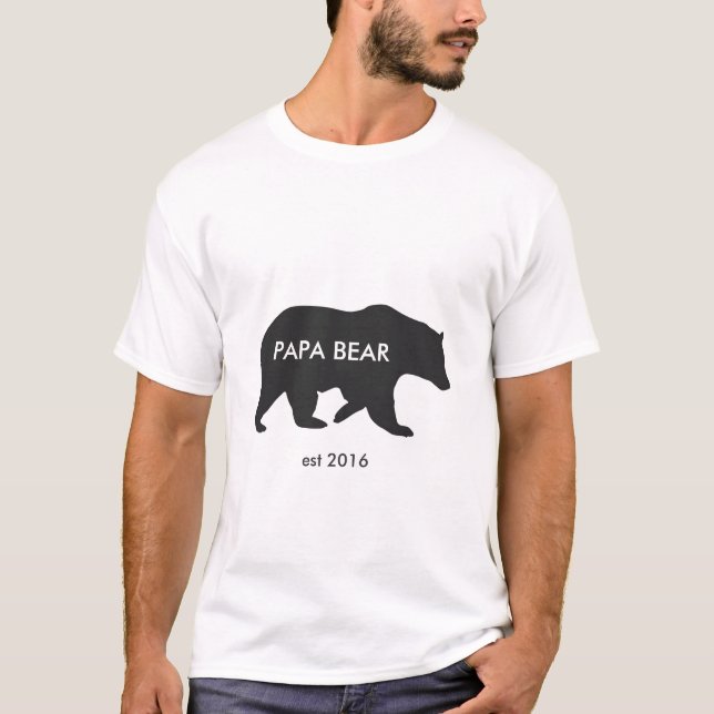 Papa-Bärn-T-Shirt T-Shirt (Vorderseite)