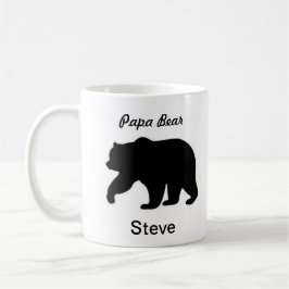 Papa-Bärn-Tassen-personalisierter Name Kaffeetasse