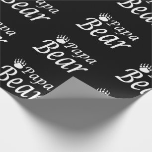 Papa-Bärngeschenkverpackung für Vater, Großvate Geschenkpapier