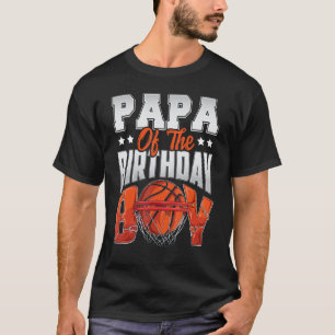 Papa Basketball Geburtstagsjunge Familie Baller b- T-Shirt