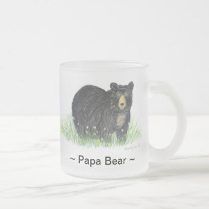 ~Papa Bear ~ Black Bear Lg. Tasse