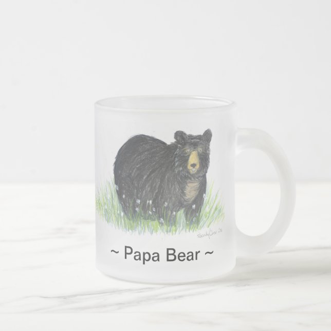 ~Papa Bear ~ Black Bear Lg. Tasse (Rechts)